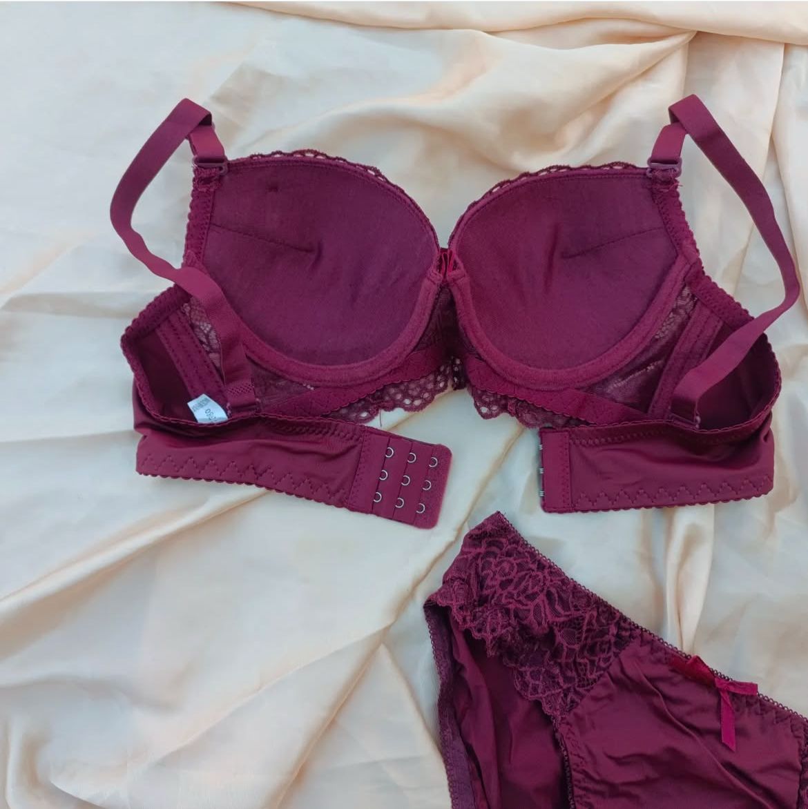 Pushup lace bridal paded bra