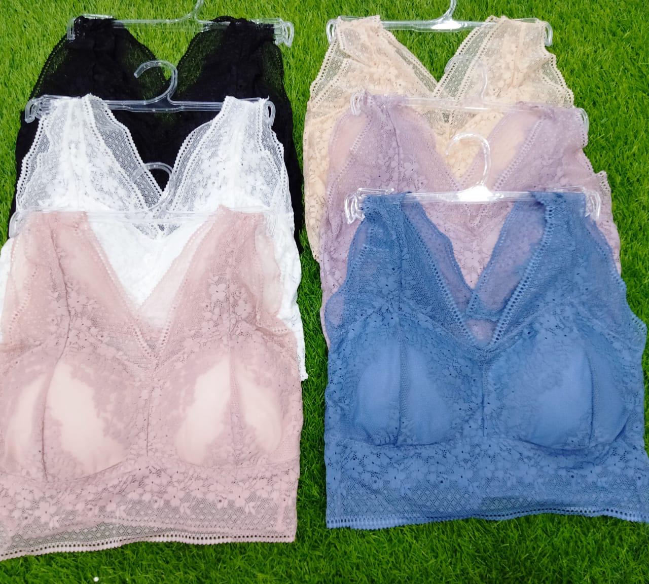 Soft, supportive net light padded for daily wear.