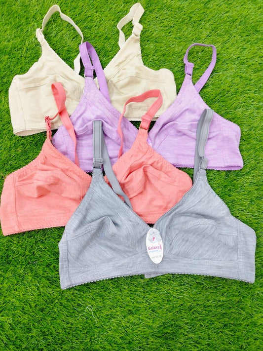 Galaxy soft bra for daily wear in soft glam colors